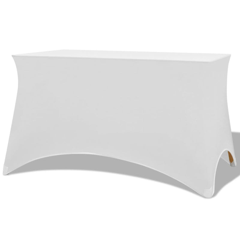 Load image into Gallery viewer, Vidaxl tafelhoes stretch wit 243x76x74 cm 2 st