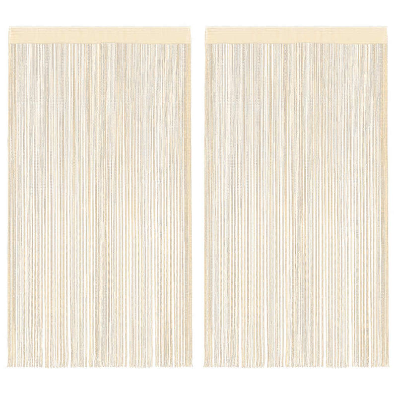 Load image into Gallery viewer, Vidaxl draadgordijnen 140x250 cm crème 2 st