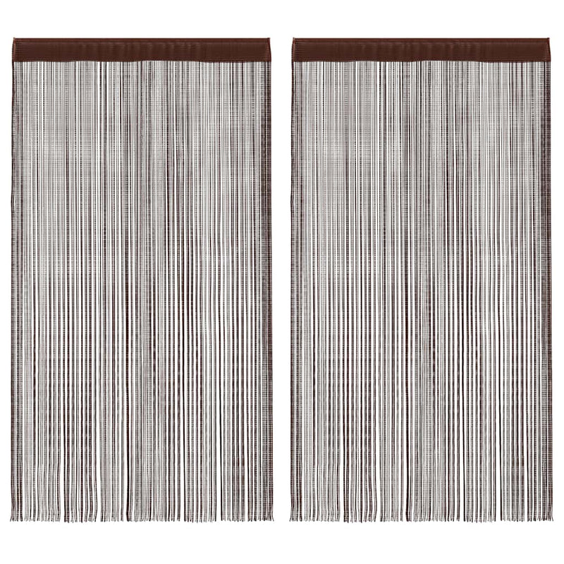 Load image into Gallery viewer, Vidaxl draadgordijnen 100x250 cm bruin 2 st