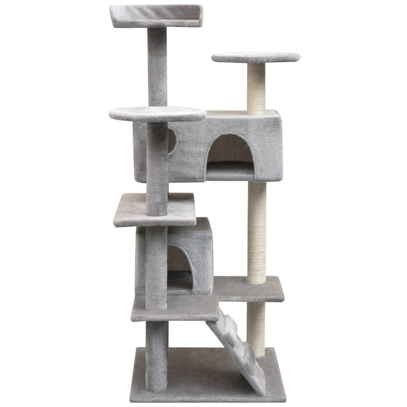 Load image into Gallery viewer, Vidaxl kattenkrabpaal met sisal krabpalen 125 cm grijs