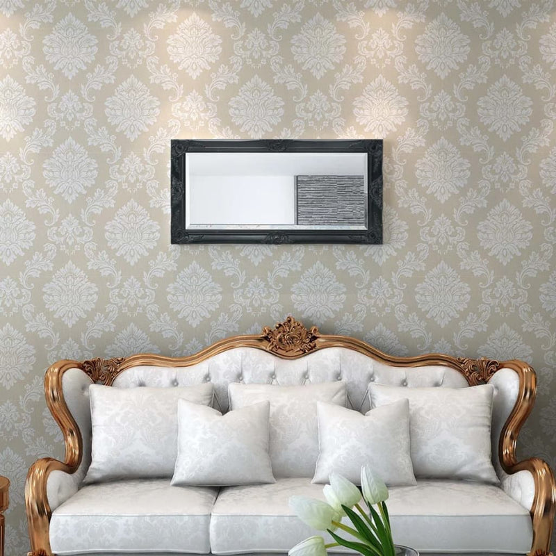 Load image into Gallery viewer, Vidaxl wandspiegel barok 100 x 50 cm zwart