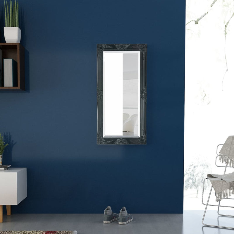 Load image into Gallery viewer, Vidaxl wandspiegel barok 100 x 50 cm zwart