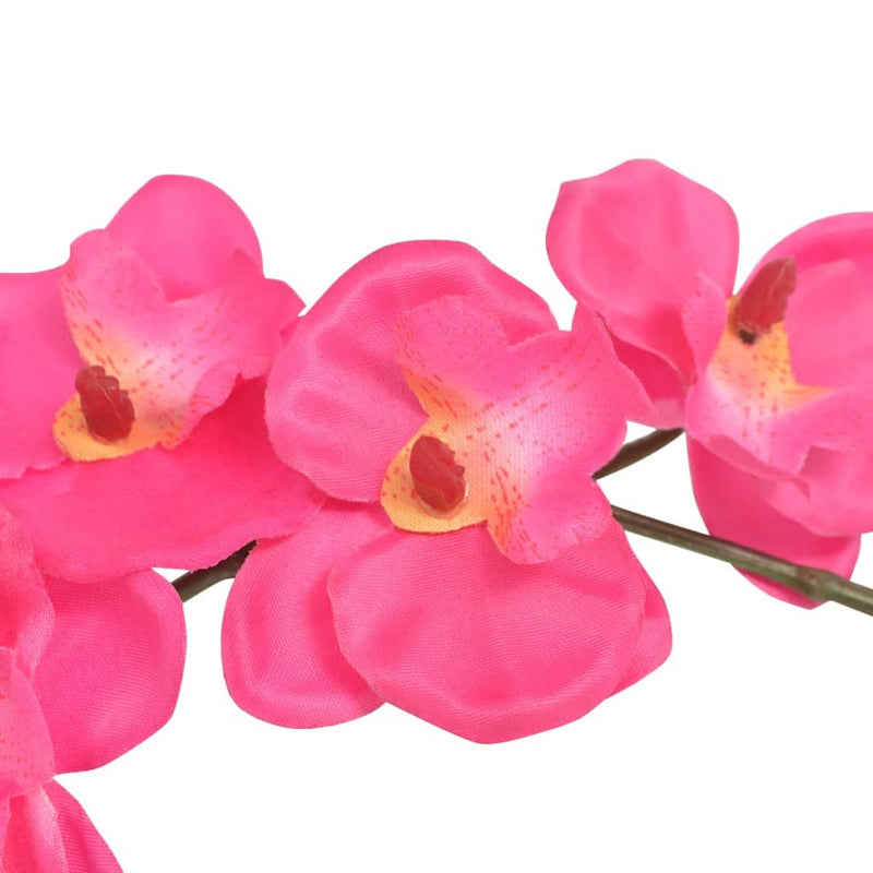Load image into Gallery viewer, Vidaxl kunstplant orchidee met pot 30 cm rood