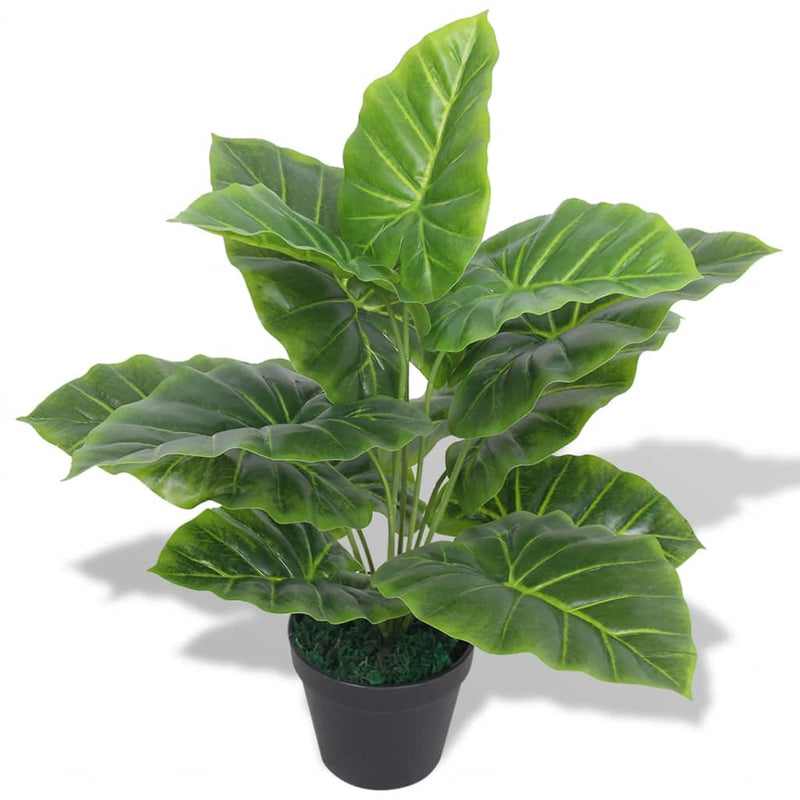 Load image into Gallery viewer, Vidaxl kunst taro plant met pot 45 cm groen