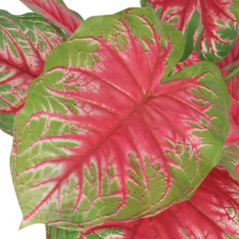 Load image into Gallery viewer, Vidaxl kunstplant caladium met pot 85 cm groen en rood