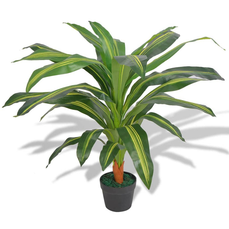 Load image into Gallery viewer, Vidaxl kunst dracena plant met pot 90 cm groen