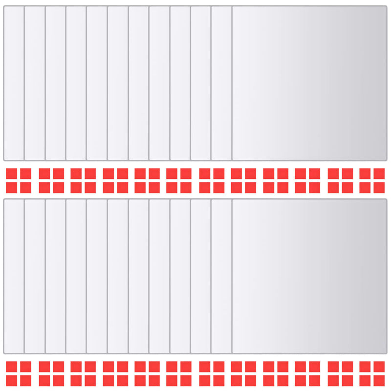 Load image into Gallery viewer, Vidaxl 24 st spiegeltegels vierkant glas