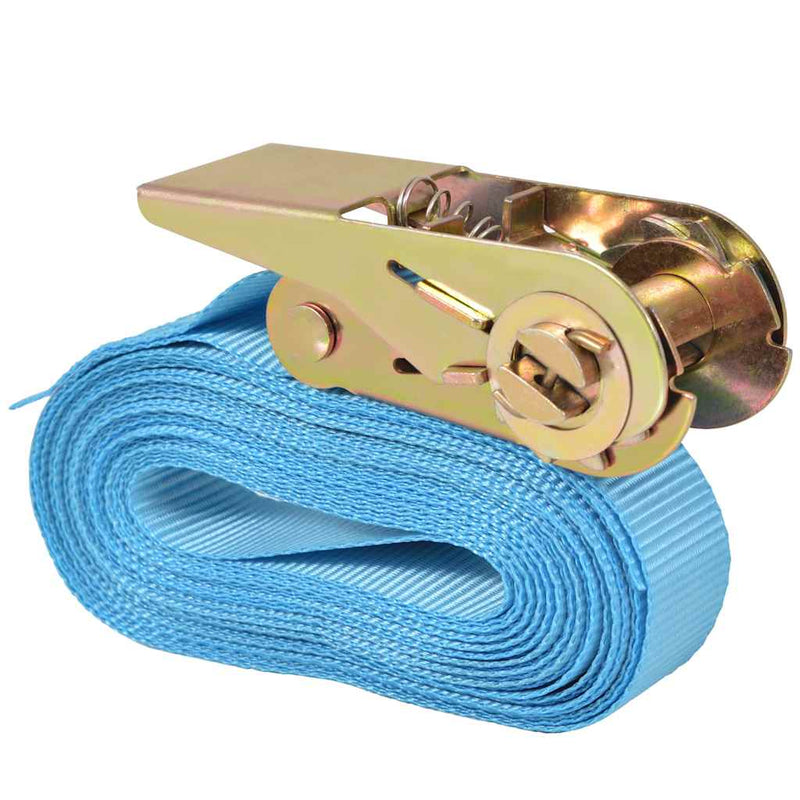 Load image into Gallery viewer, Vidaxl spanbanden 0,8 ton 6mx25mm blauw 4 st