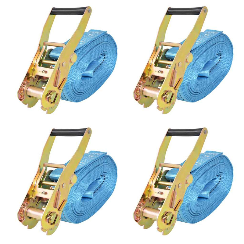 Load image into Gallery viewer, Vidaxl spanbanden 4 ton 8mx50mm blauw 4 st