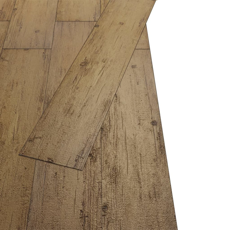 Load image into Gallery viewer, Vidaxl vloerplanken niet-zelfklevend 5,26 m² 2 mm pvc walnootbruin