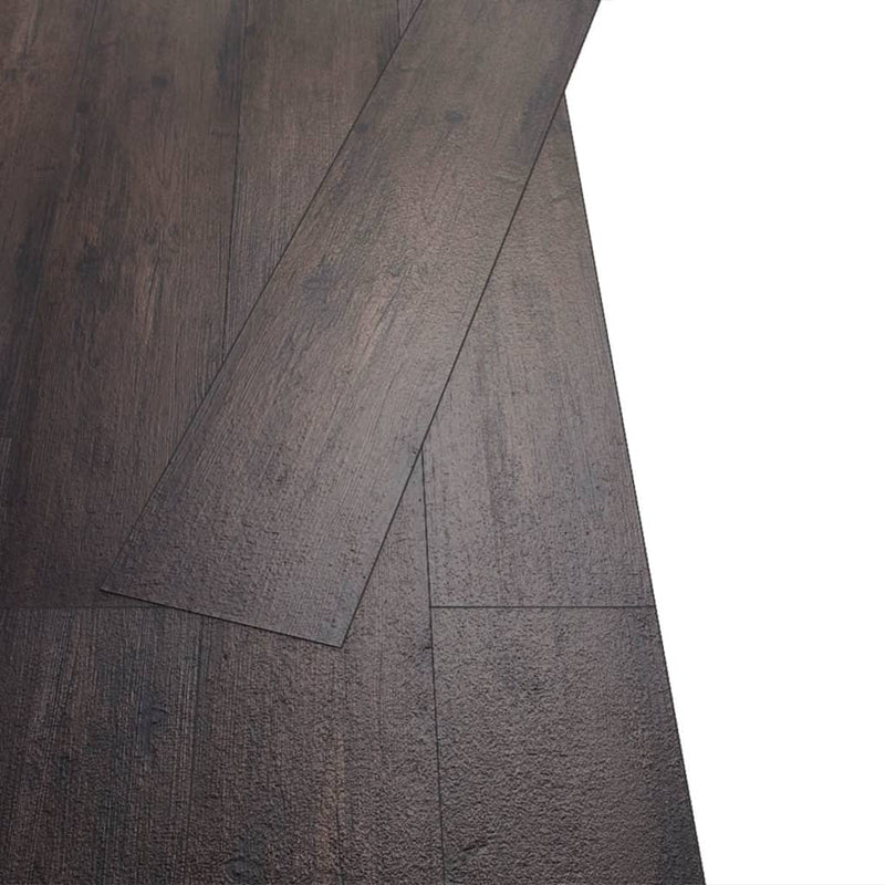 Load image into Gallery viewer, Vidaxl vloerplanken zelfklevend 5,02 m² 2 mm pvc donkerbruin