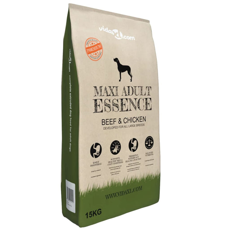 Load image into Gallery viewer, Vidaxl premium hondenvoer droog maxi adult essence beef chicken 15kg
