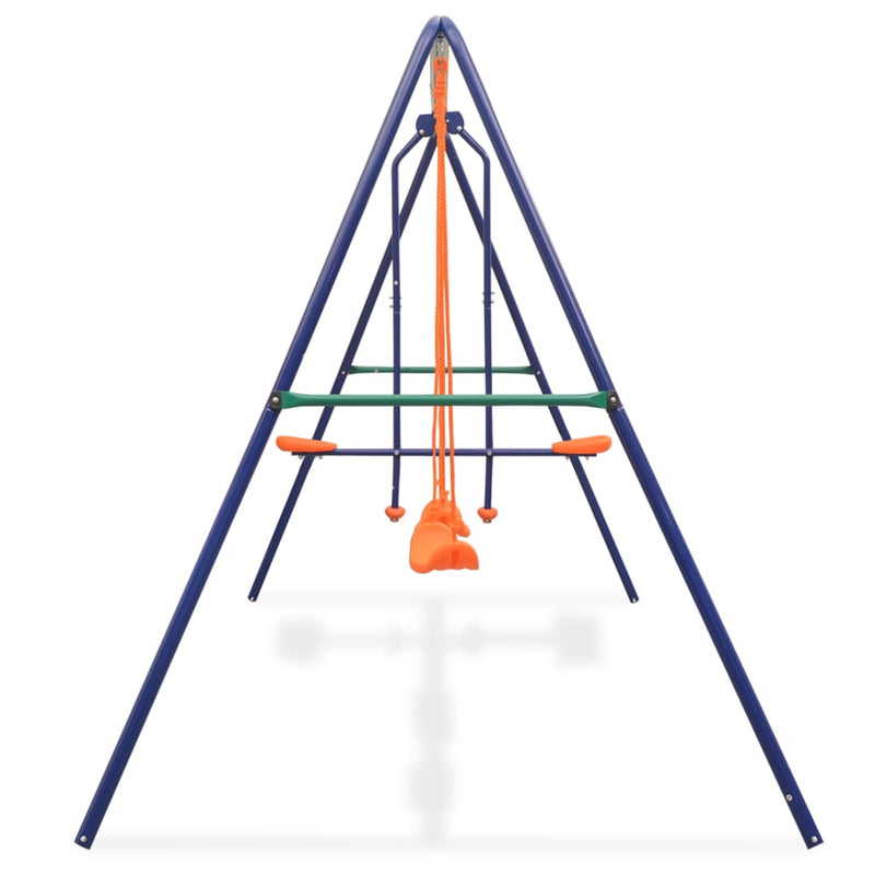 Load image into Gallery viewer, Vidaxl schommelset met 4 zitjes oranje