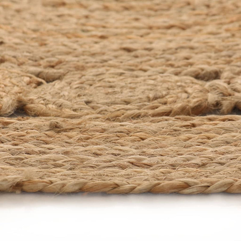 ギャラリービューアに画像をロードする, Vidaxl tapijt met ontwerp rond 150 cm gevlochten jute