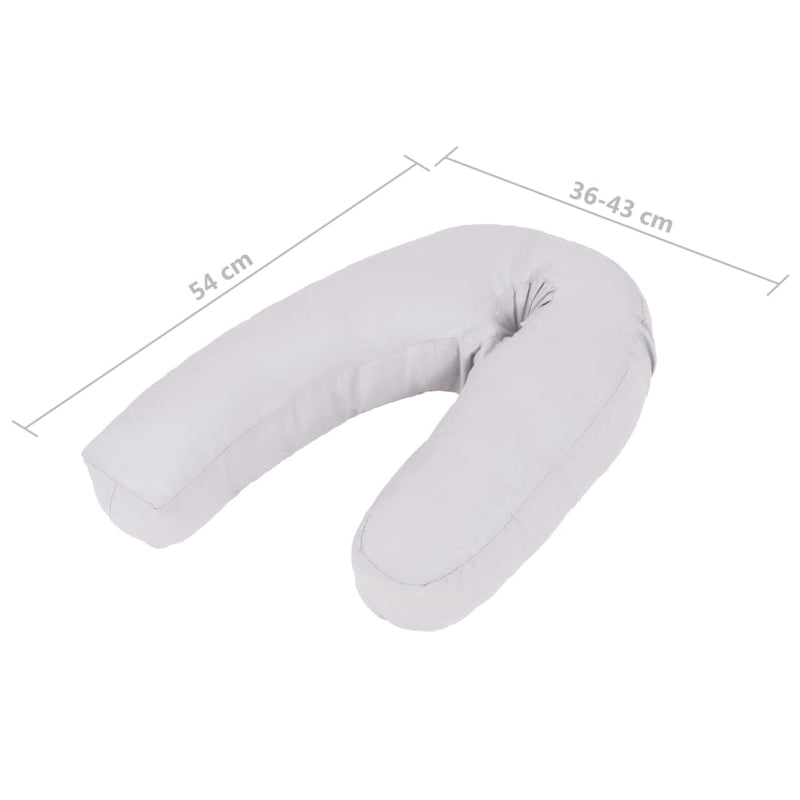 Load image into Gallery viewer, Vidaxl zwangerschapskussen j-vormig 54x(36-43) cm grijs