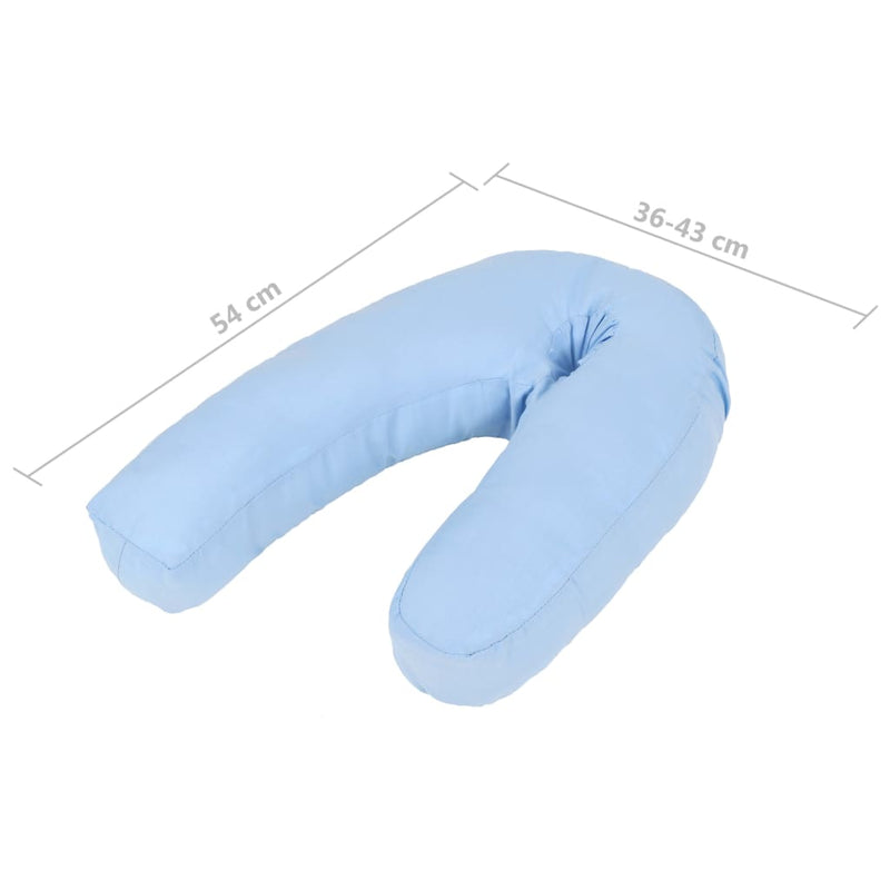 Load image into Gallery viewer, Vidaxl zwangerschapskussen j-vormig 54x(36-43) cm blauw