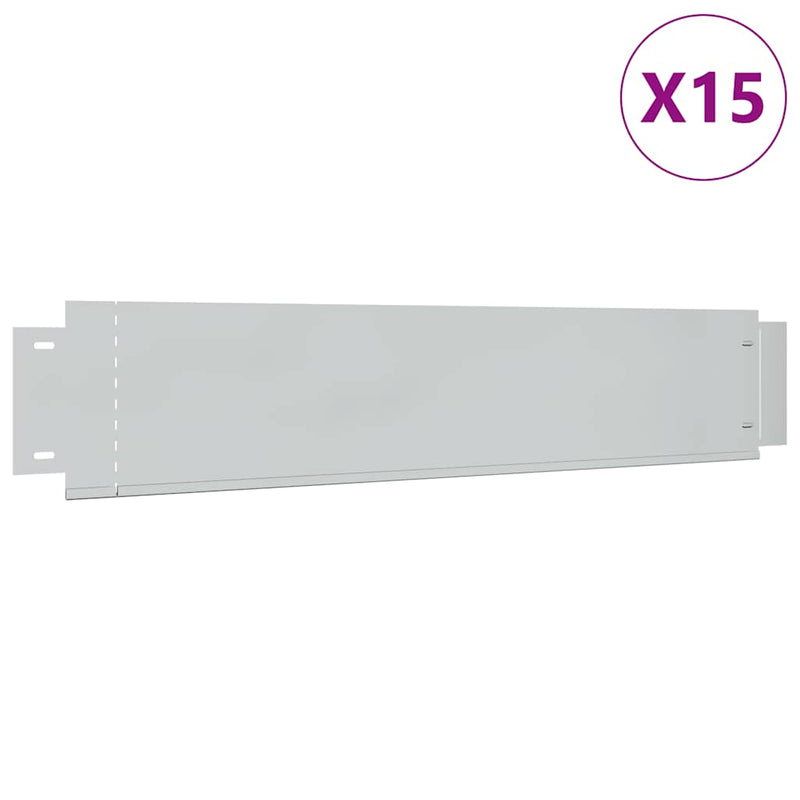 Load image into Gallery viewer, VidaXL Grasboorden 15 st 100x20 cm gegalvaniseerd staal