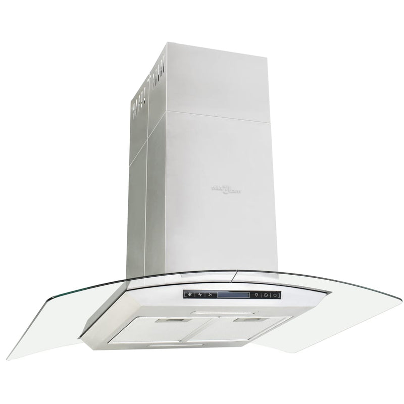 Load image into Gallery viewer, VidaXL Eilandafzuigkap LCD-scherm sensor 756 m³ u LED 90 cm