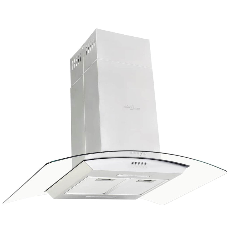 Chargez l'image dans la visionneuse de la galerie, Vidaxl eilandafzuigkap 756 m³ u led 90 cm roestvrij staal