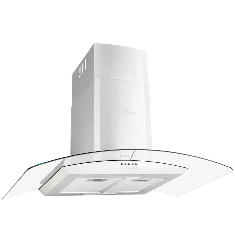 ギャラリービューアに画像をロードする, Vidaxl wandafzuigkap 756 m³ u led 90 cm roestvrij staal