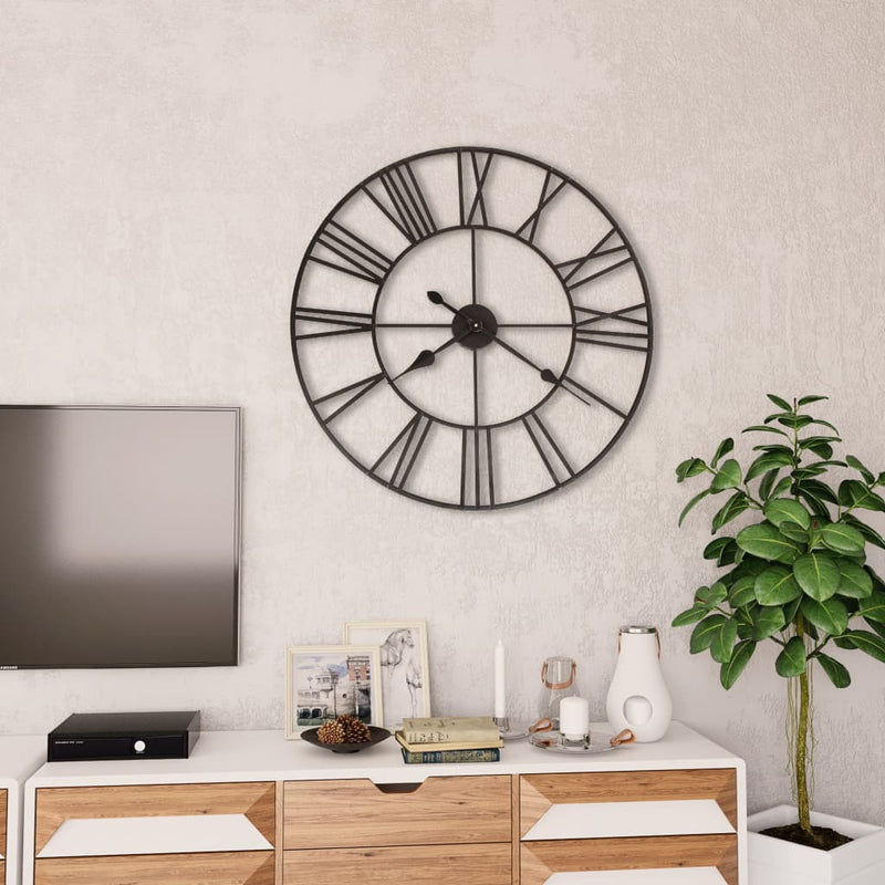 Load image into Gallery viewer, Vidaxl wandklok vintage-stijl met quartz-mechanisme xxl 80 cm metaal