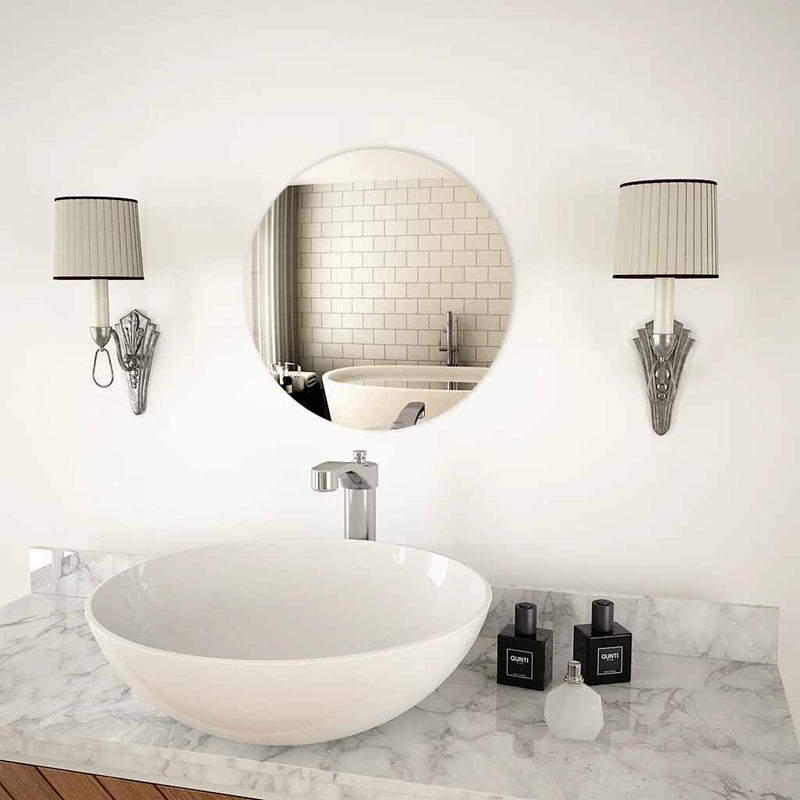 Load image into Gallery viewer, Vidaxl wandspiegel rond 40 cm glas