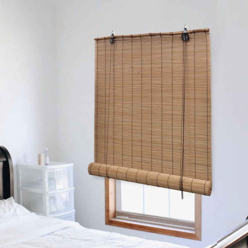 Load image into Gallery viewer, Vidaxl rolgordijn 100x220 cm bamboe bruin