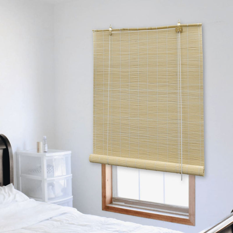 Load image into Gallery viewer, Vidaxl rolgordijn 100x220 cm bamboe naturel