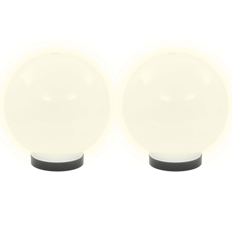 Load image into Gallery viewer, Vidaxl led-bollampen 2 st rond 20 cm pmma