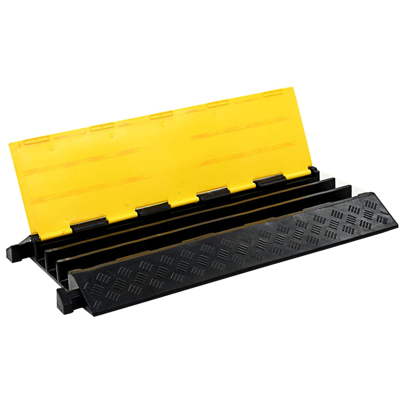 Load image into Gallery viewer, Vidaxl kabelbeschermer drempel 3 tunnels 93 cm rubber