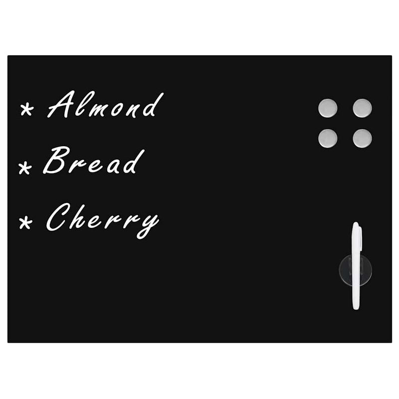 Load image into Gallery viewer, Vidaxl schoolbord voor aan de wand magnetisch 80x60 cm glas