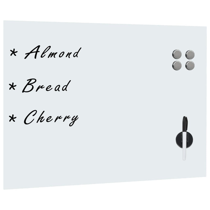 Load image into Gallery viewer, Vidaxl whiteboard voor aan de wand magnetisch 80x60 cm glas