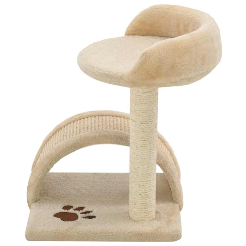 Load image into Gallery viewer, Vidaxl kattenkrabpaal met sisal krabpaal 40 cm beige en bruin