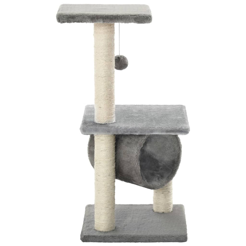 Load image into Gallery viewer, Vidaxl kattenkrabpaal met sisal krabpalen 65 cm grijs