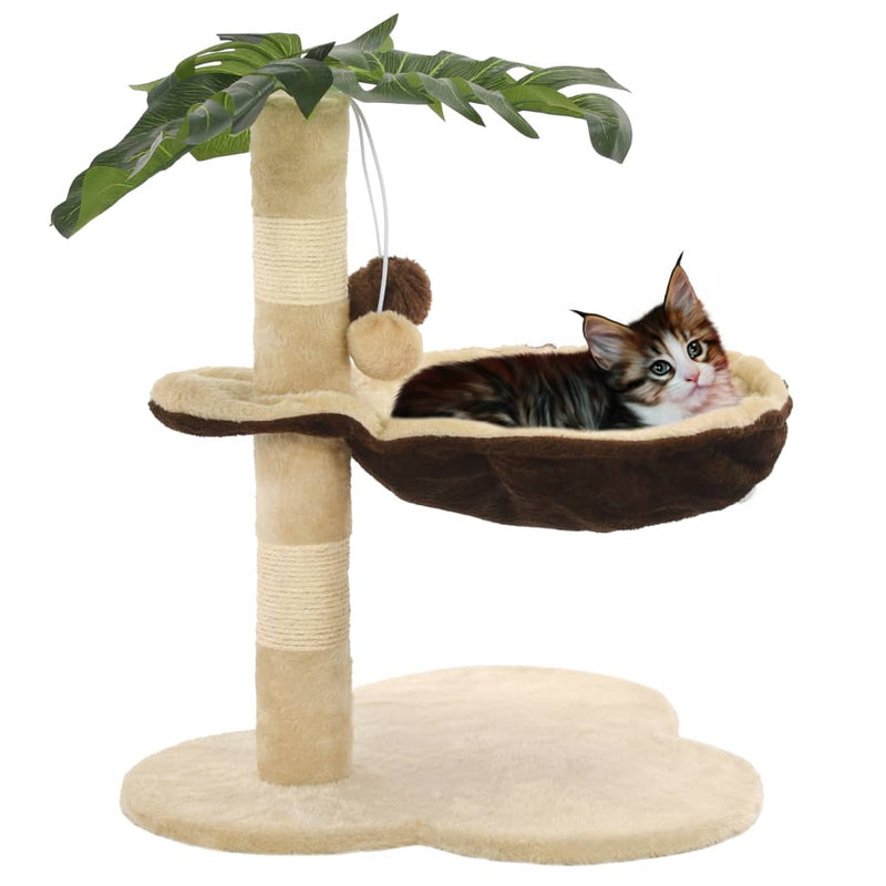 Load image into Gallery viewer, Vidaxl kattenkrabpaal met sisal krabpaal 50 cm beige en bruin