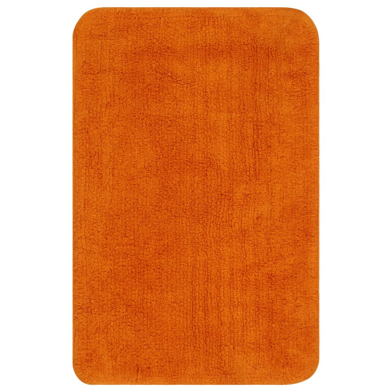 Load image into Gallery viewer, Vidaxl badmattenset stof oranje 3-delig