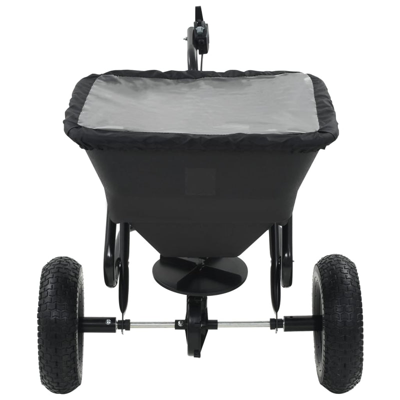 Cargue la imagen en el visor de la galería, Vidaxl strooiwagen sleepmodel 45 l 125x74x79 cm pvc en staal