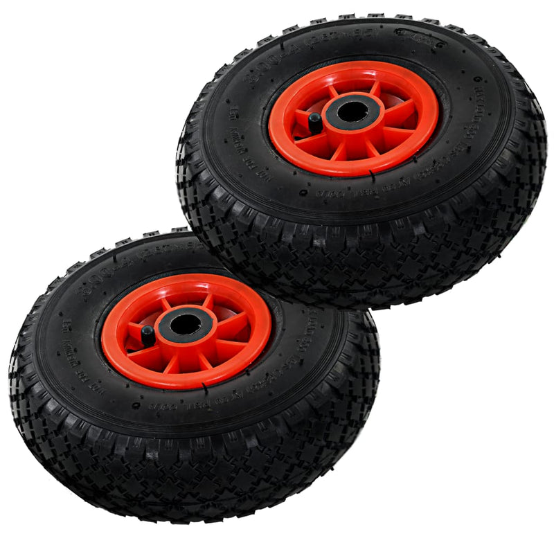 Load image into Gallery viewer, Vidaxl steekwagenwielen 2 st 3,00-4 (245x82) rubber