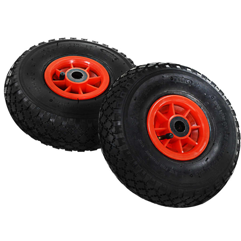 Load image into Gallery viewer, Vidaxl steekwagenwielen 2 st 3,00-4 (245x82) rubber