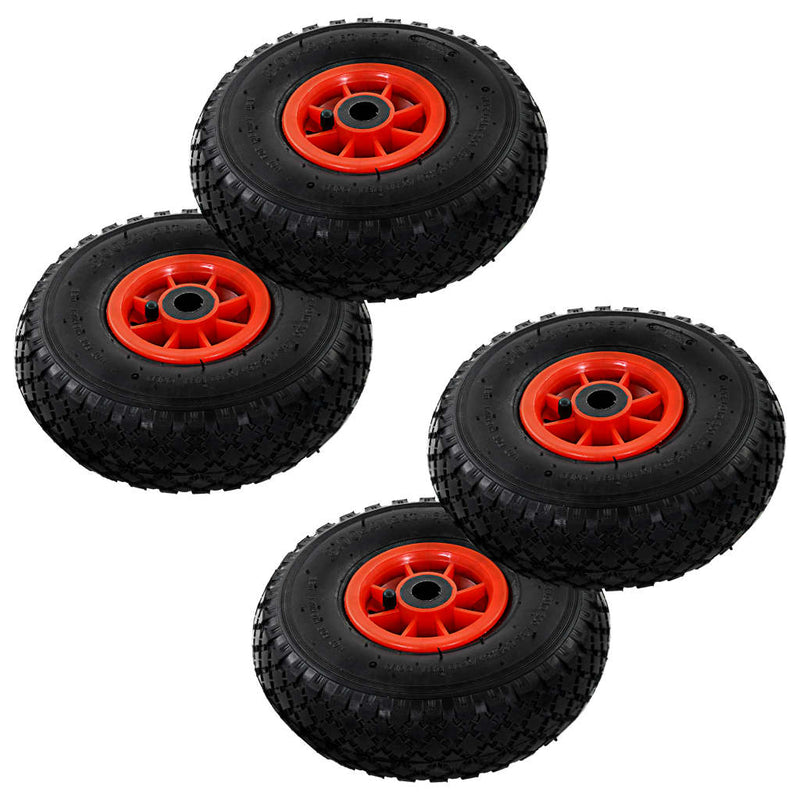 Load image into Gallery viewer, Vidaxl steekwagenwielen 4 st 3,00-4 (245x82) rubber