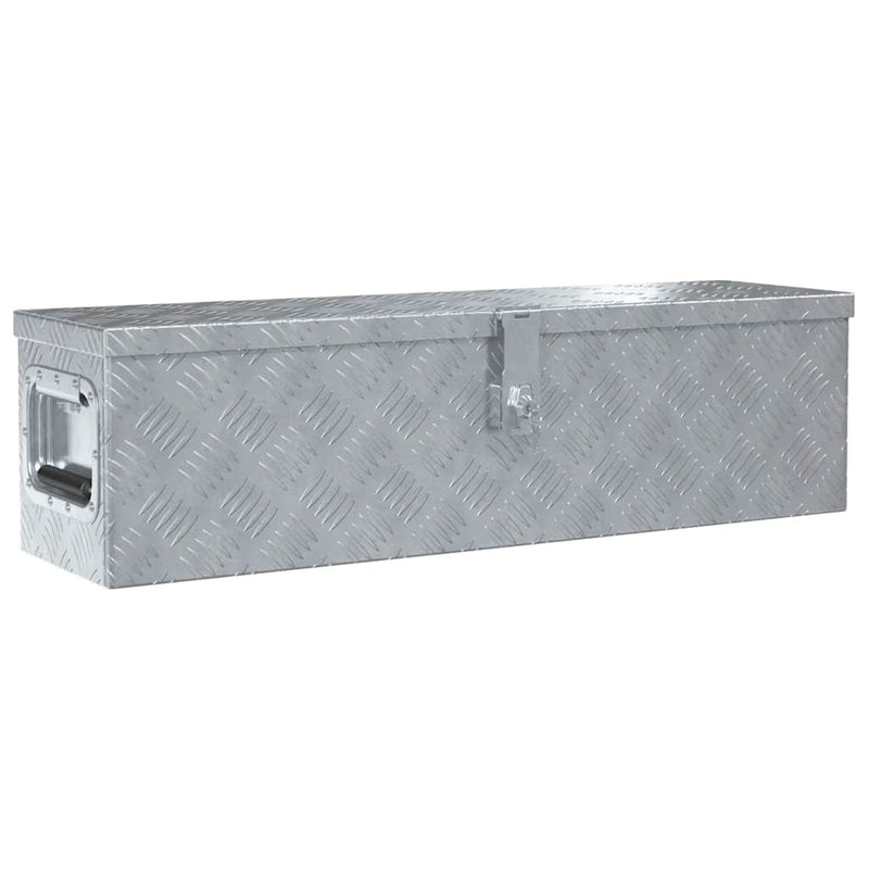 Load image into Gallery viewer, Vidaxl aluminium kist 80,5x22x22 cm zilverkleurig
