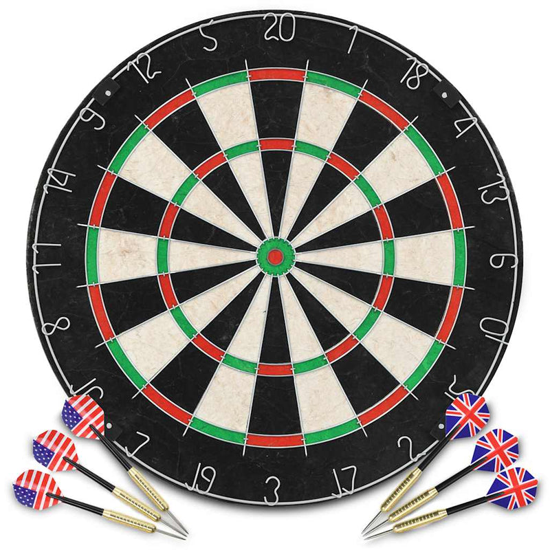 Load image into Gallery viewer, Vidaxl dartbord professioneel met 6 darts sisal