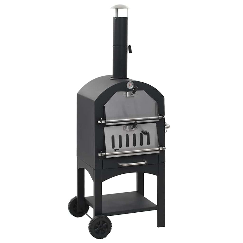 Load image into Gallery viewer, Vidaxl pizzaoven op houtskool met terracotta pizzasteen