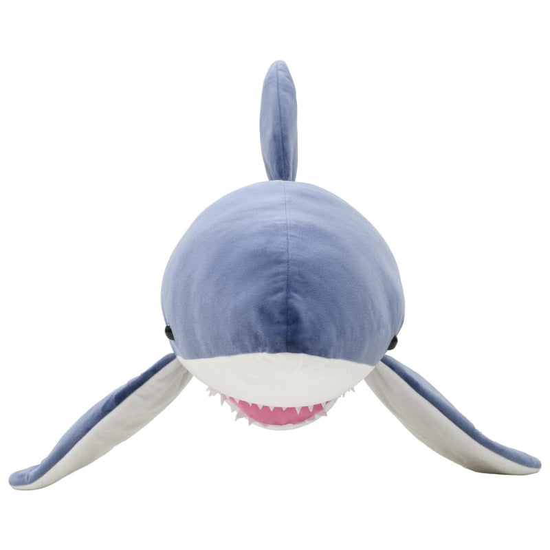 Laden Sie das Bild in Galerie -Viewer, Vidaxl knuffel witte haai pluche blauw en wit