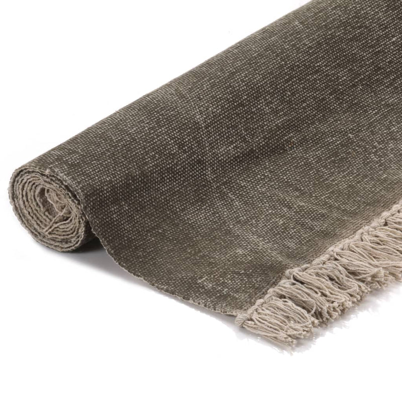 Load image into Gallery viewer, VidaXL Kelim vloerkleed 120x180 cm katoen taupe