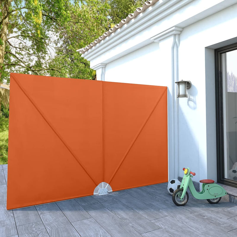 Afbeelding laden in galerijviewer, Vidaxl terrasscherm inklapbaar 300x200 cm terracottakleurig