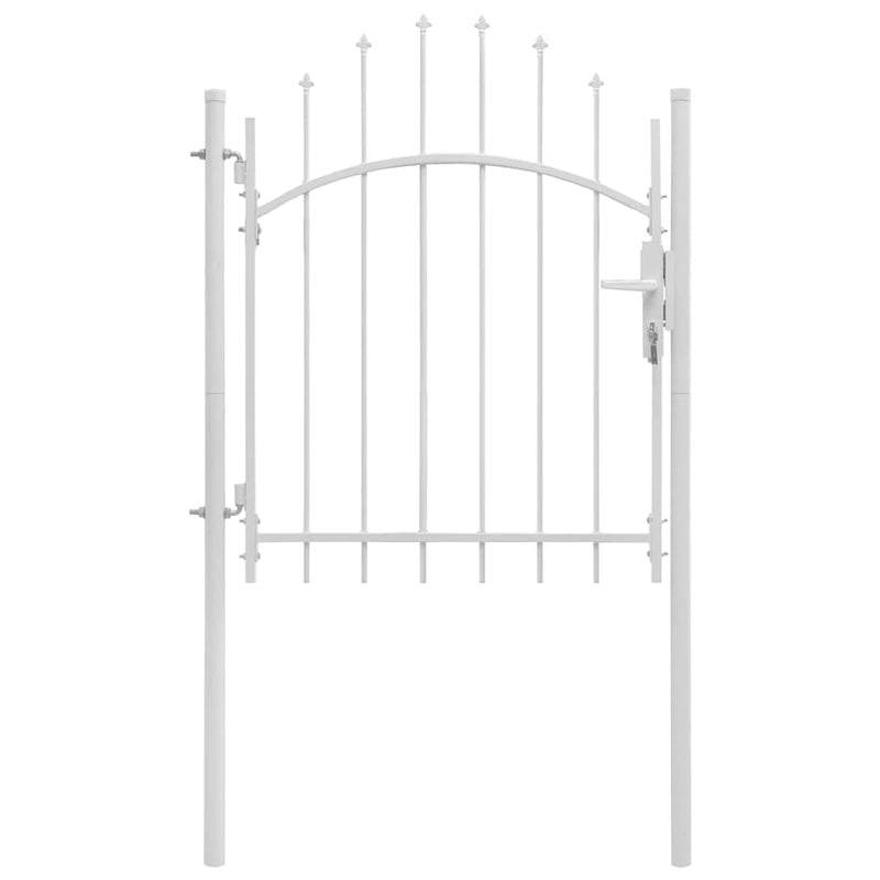 Load image into Gallery viewer, VidaXL Poort 1x1,75 m staal wit