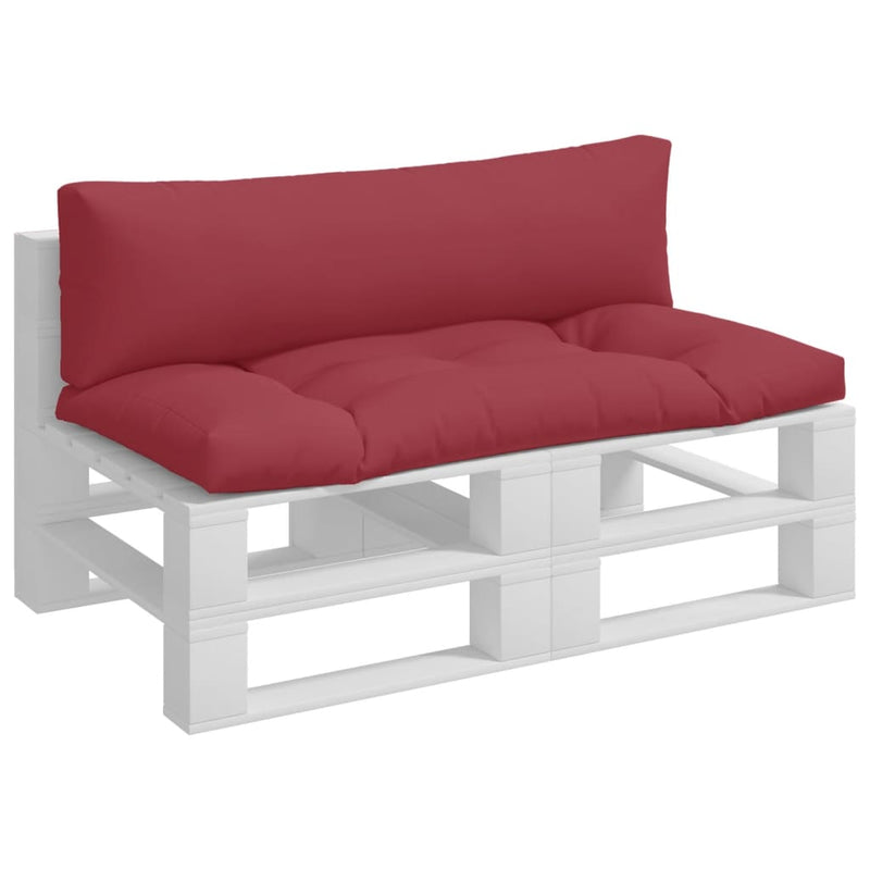 Load image into Gallery viewer, VidaXL Palletkussens 2 st stof rood