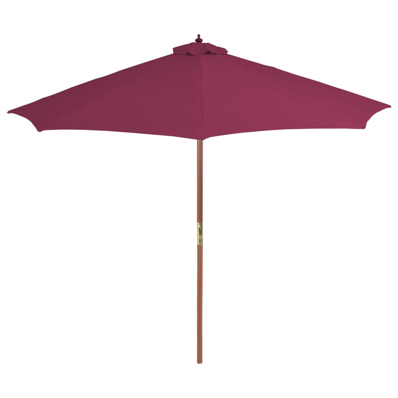 Load image into Gallery viewer, Vidaxl parasol met houten paal 300 cm bordeauxrood