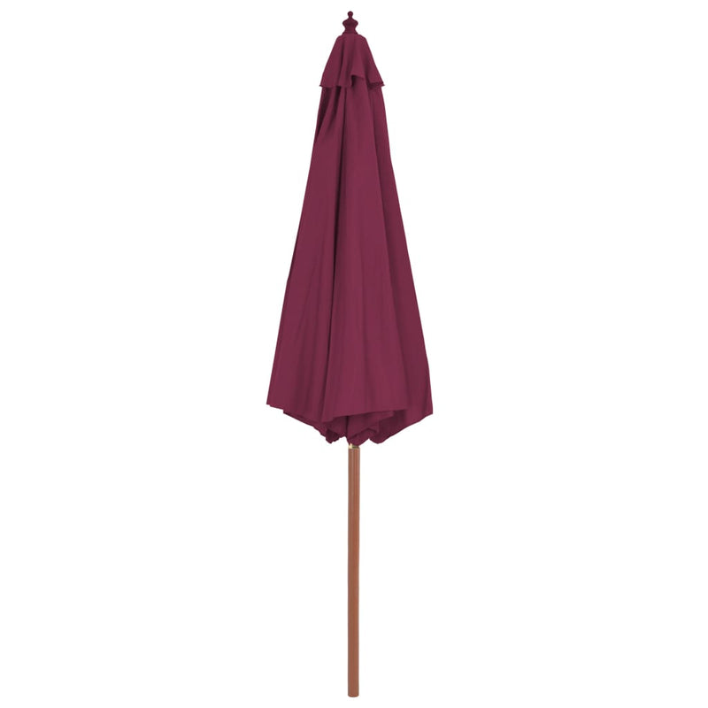 Load image into Gallery viewer, Vidaxl parasol met houten paal 300 cm bordeauxrood